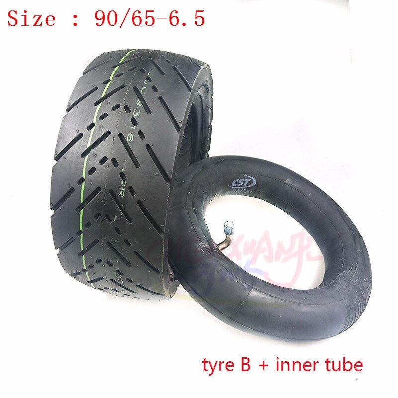 CST 90/65-6.5 11 Inch Pneumatic Tyre Tubeless Tire with Inner Tube for Dualtron Ultra Speedual Plus Zero 11x Electric Scooters