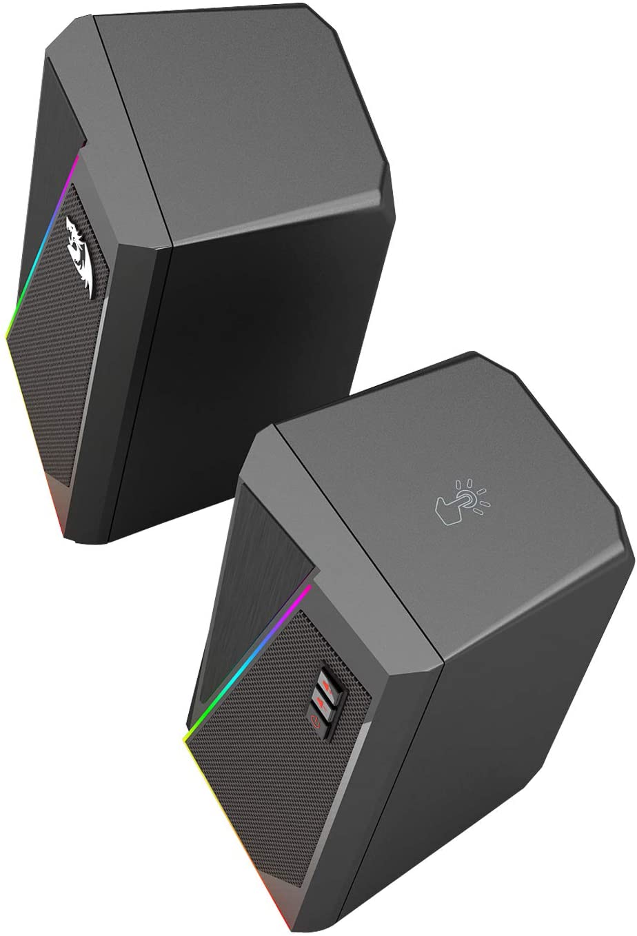 Redragon GS520 Anvil Desktop Speaker , 2.0 Channel PC Computer Stereo Speaker Enhanced Bass ,USB Powered  3.5mm Cable