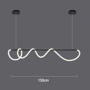 Post-Modern Restaurant Notes Long Hose Lamp Creative Bar Cafe Shop Art Front Desk Designer Chandeliers