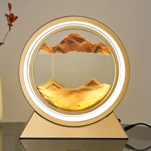 3D Hourglass LED Lamp Quicksand Moving Sand Art Sand Scene Dynamic Living Room Decoration Accessories Modern Home Decor Gift