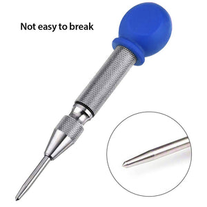 5-inch automatic center pin spring loaded mark center punch tool Steel Drilling Glass Breaker Press Dent Marker Positioner Hand