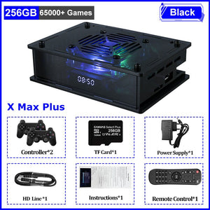 Super Console X Max Plus Dual System Wifi 8K HD Retro TV Video Game Player S905X3 CPU 65000+ Games 60+ Emulator  For PS1/PSP/N64