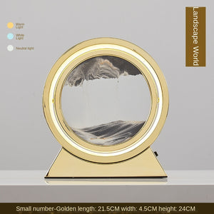 3D Hourglass LED Lamp Quicksand Moving Sand Art Sand Scene Dynamic Living Room Decoration Accessories Modern Home Decor Gift