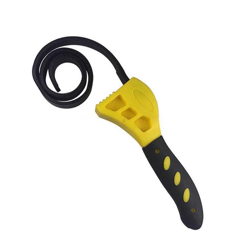Belt Wrench Oil Filter Puller Adjustable Strap SpannerChain Jar Lids Cartridge Disassembly Tool Strap Opener Plumbing Tools