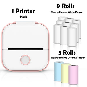 Phomemo T02 Portable Mini Wireless Thermal Pocket Printer Self-adhesive Stickers Use for DIY,Journal Sticker impresora portátil