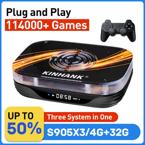 Super Console X3 Plus Retro Game Console For PSP/PS1/N64/Sega Saturn/DC 114000+ Games4K/8K HD TV Box Video Game Player Dual Wifi