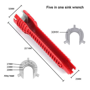 8 In 1 Sink Wrench Multifunctional Bathroom Plumbing Installation Tool 6 In 1 Household Water Pipe Faucet Disassembly Tool