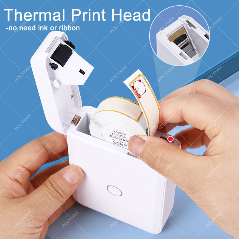 NiiMbot D110 Portable Label Maker Wireless Label Printer Tape Included Multiple Templates Available for Phone  Office Home