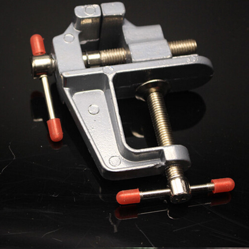 NEW Arrival 3.5" Aluminum Miniature Small Jewelers Hobby Clamp On Table Bench Vise Mini Tool Vice Muliti-Funcational