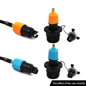 Durable Air Valve Adaptor Wear-resistant Rowing Boat Air Valve Adaptor Nylon Kayak Inflatable Pump Adapter for SUP Board