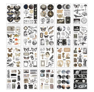 Mr.paper 4 Styles 20Pcs / Set Retro Plant Sticker Book Creative INS Style Hand Account Material Paper Decorative Stickers