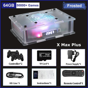 Super Console X Max Plus Dual System Wifi 8K HD Retro TV Video Game Player S905X3 CPU 65000+ Games 60+ Emulator  For PS1/PSP/N64