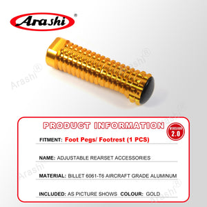 Arashi Spare Parts Adjustable Rearsets Replacement Shift Linkage Lever Gear Selector Motorcycle Footrest Spare Parts Foot Pegs