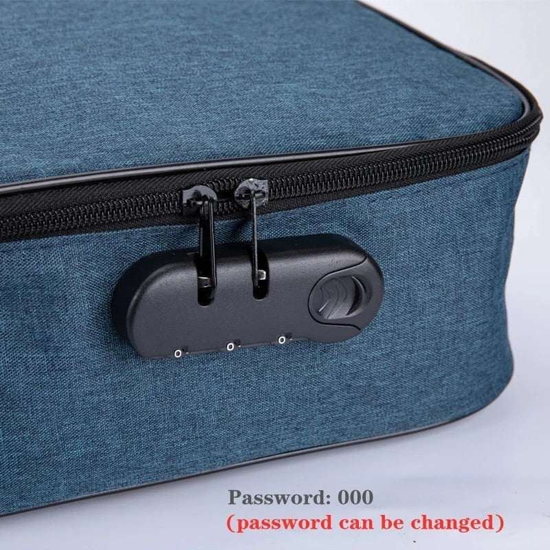 Document Bag Large Capacity Travel Passport Wallet Card Organizer Men&#39;s Business Waterproof Storage Pack Home Accessories Item