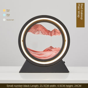 3D Hourglass LED Lamp Quicksand Moving Sand Art Sand Scene Dynamic Living Room Decoration Accessories Modern Home Decor Gift