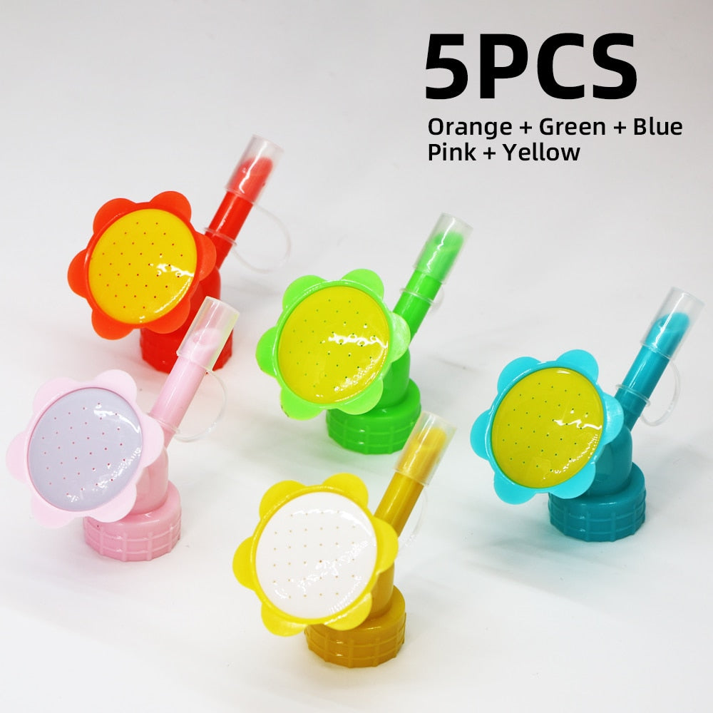 Bottle Cap Sprinker 2-IN-1 Home Garden Mini Watering Can Double Head Water Spout Bonsai Nozzle for Indoor Outdoor Seedling Plant
