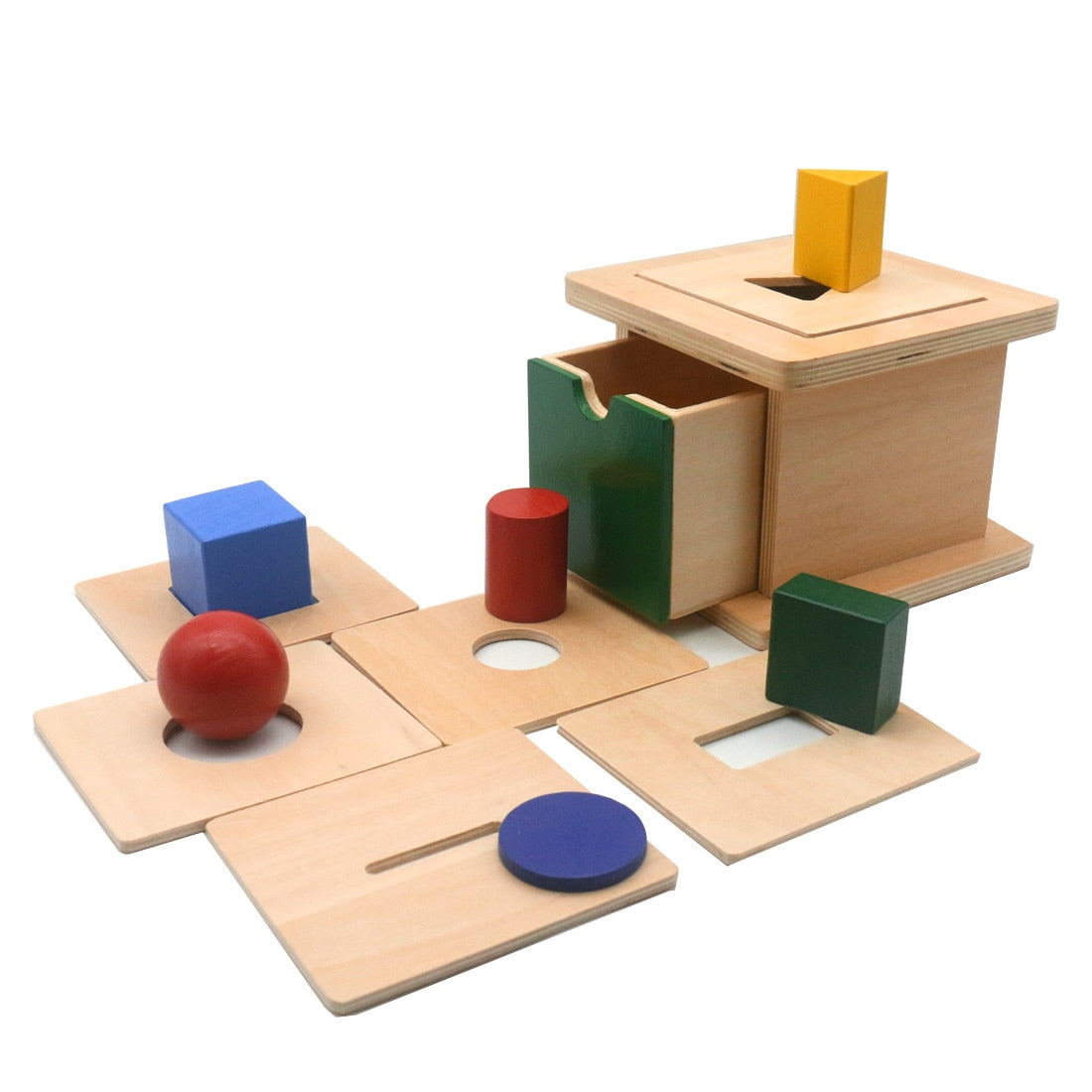 Montessori Math Toys Wooden Binomial Cube Montessori Math Materials Preschool Educational Learning Toys For Children MG1464H