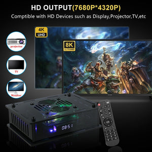 Super Console X Max Plus Dual System Wifi 8K HD Retro TV Video Game Player S905X3 CPU 65000+ Games 60+ Emulator  For PS1/PSP/N64