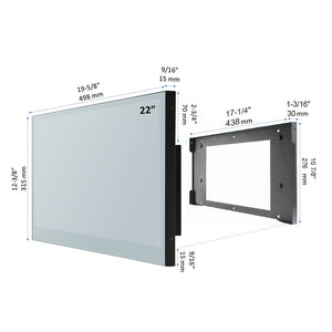 Souria 22 inches Smart Mirror for Bathroom Touchscreen LED TV Android WiFi Bluetooth ATSC DVB Hotel Television