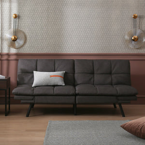 Convertible Memory Foam Futon Couch Bed  Modern Folding Sleeper Sofa Sofa Bed for Living Room