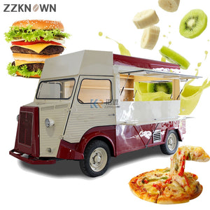 Electric Multifunctional Vintage Citroen Pizza Food Truck Catering Food Carting Van