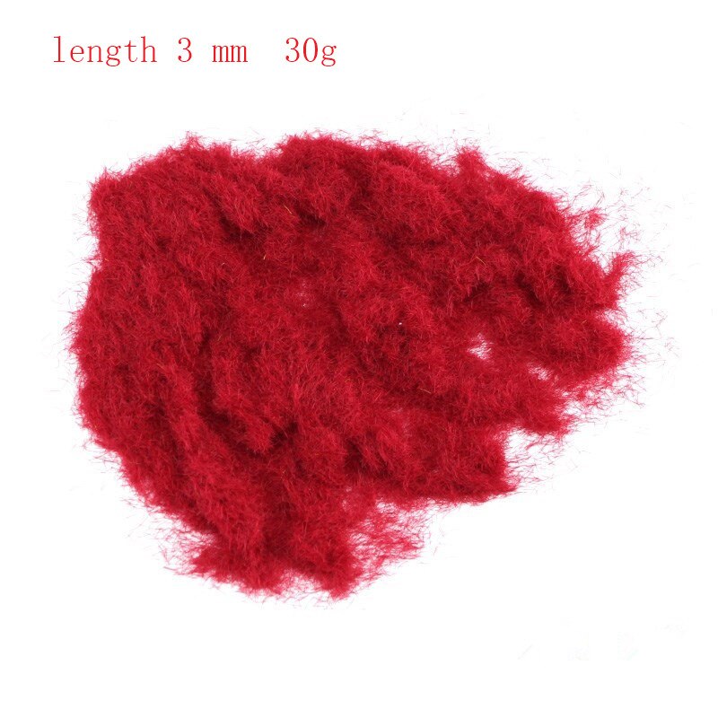 30g Miniature Scene Model Materia Turf Flock Lawn Nylon Grass Powder STATIC GRASS 3MM/ 5MM 8/MM Modeling Hobby Craft Accessory