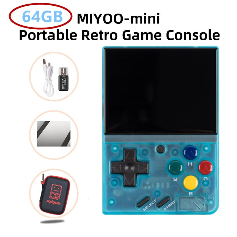 MIYOO MINI V2 Portable Retro Handheld Video Game Console Linux System Classic Gaming Emulator 2.8Inch IPS HD Screen Games Gifts