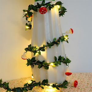 Artificial Leaf Flower 10m 5m Led String Lights Garland Fairy Lights Decor Wedding Garden DIY Christmas Lights Home Decoration