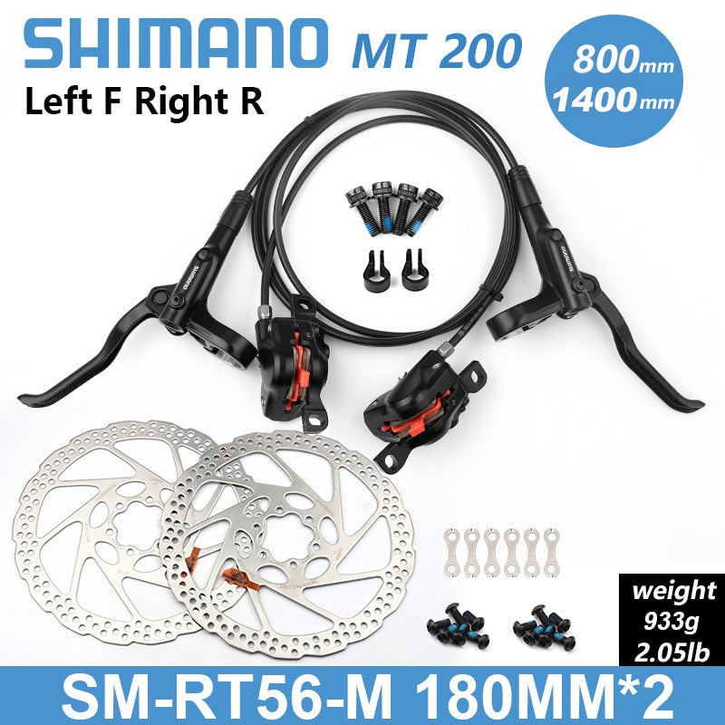 Shimano BR BL MT200 Bicycle Hydraulic Brake 800/1350/1450mm MTB Hydraulic Disc Brake Mountain Bike Upgrade MT315 Bike Parts