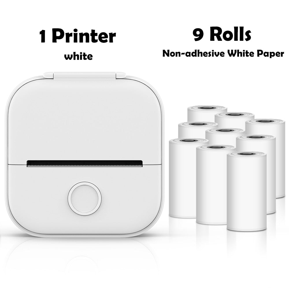 Phomemo T02 Portable Mini Wireless Thermal Pocket Printer Self-adhesive Stickers Use for DIY,Journal Sticker impresora portátil