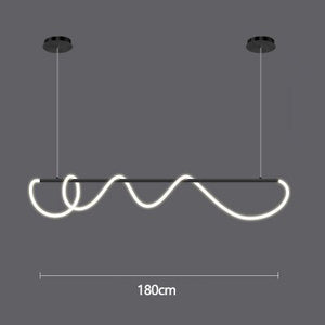 Post-Modern Restaurant Notes Long Hose Lamp Creative Bar Cafe Shop Art Front Desk Designer Chandeliers