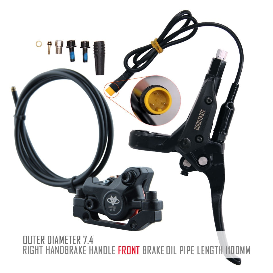 GT03 E-Bike MTB Scooter Split 2100mm Tubing Price Left Disc Cut Power Off Xod Bafang Parts 3 Pin Hydraulic Brakes for Bikes