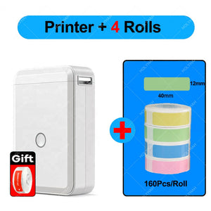 NiiMbot D110 Portable Label Maker Wireless Label Printer Tape Included Multiple Templates Available for Phone  Office Home