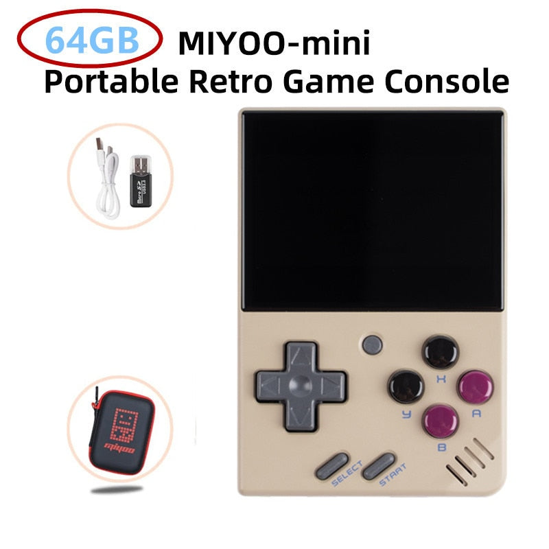 MIYOO MINI V2 Portable Retro Handheld Video Game Console Linux System Classic Gaming Emulator 2.8Inch IPS HD Screen Games Gifts