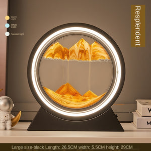 3D Hourglass LED Lamp Quicksand Moving Sand Art Sand Scene Dynamic Living Room Decoration Accessories Modern Home Decor Gift