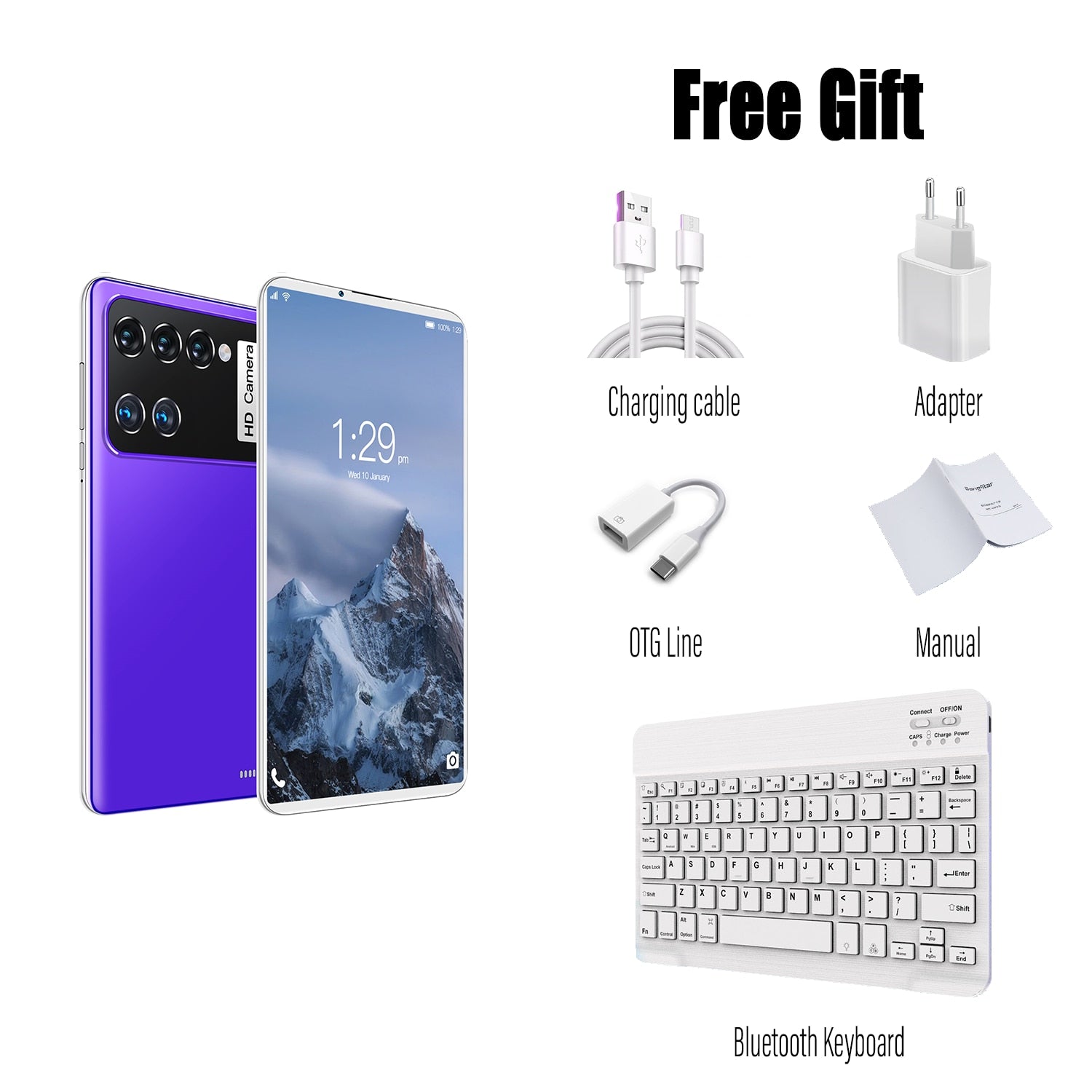 Global Version M12 Tablet Android 12 WPS Office Notebook 7.85Inch Laptop Google Play Pad MINI 12GB 512GB 8800mAh 5G Keyboard Hot