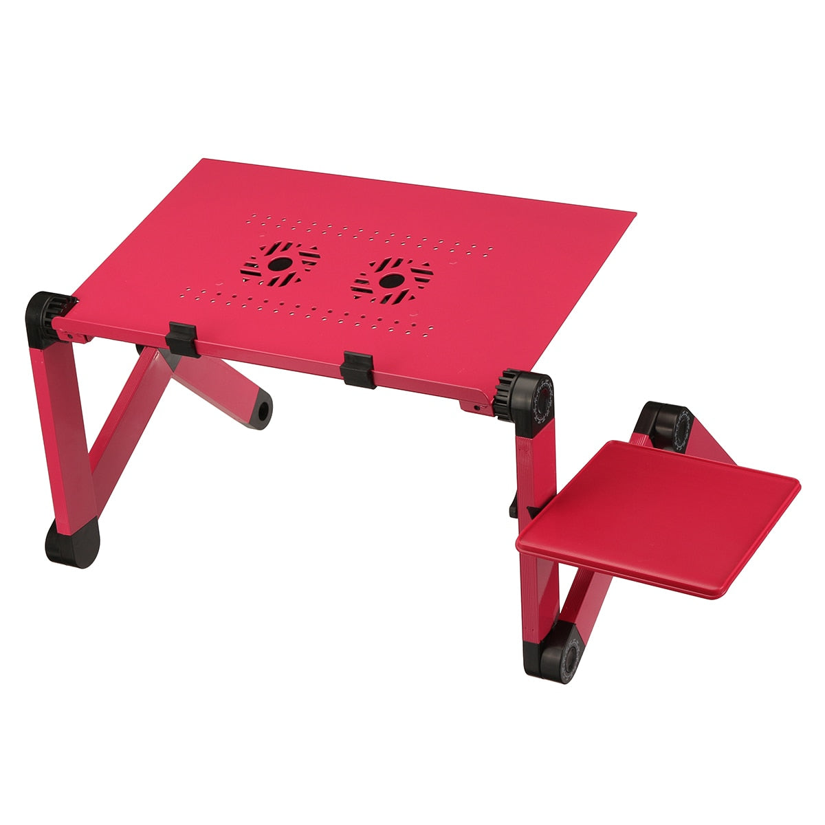 Aluminum Laptop Folding Table Computer Desk Stand for Bed 360 Degree Rotation MultiFunctional Portable Table 52.5x26.4x5cm