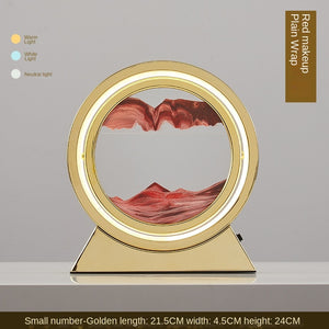 3D Hourglass LED Lamp Quicksand Moving Sand Art Sand Scene Dynamic Living Room Decoration Accessories Modern Home Decor Gift