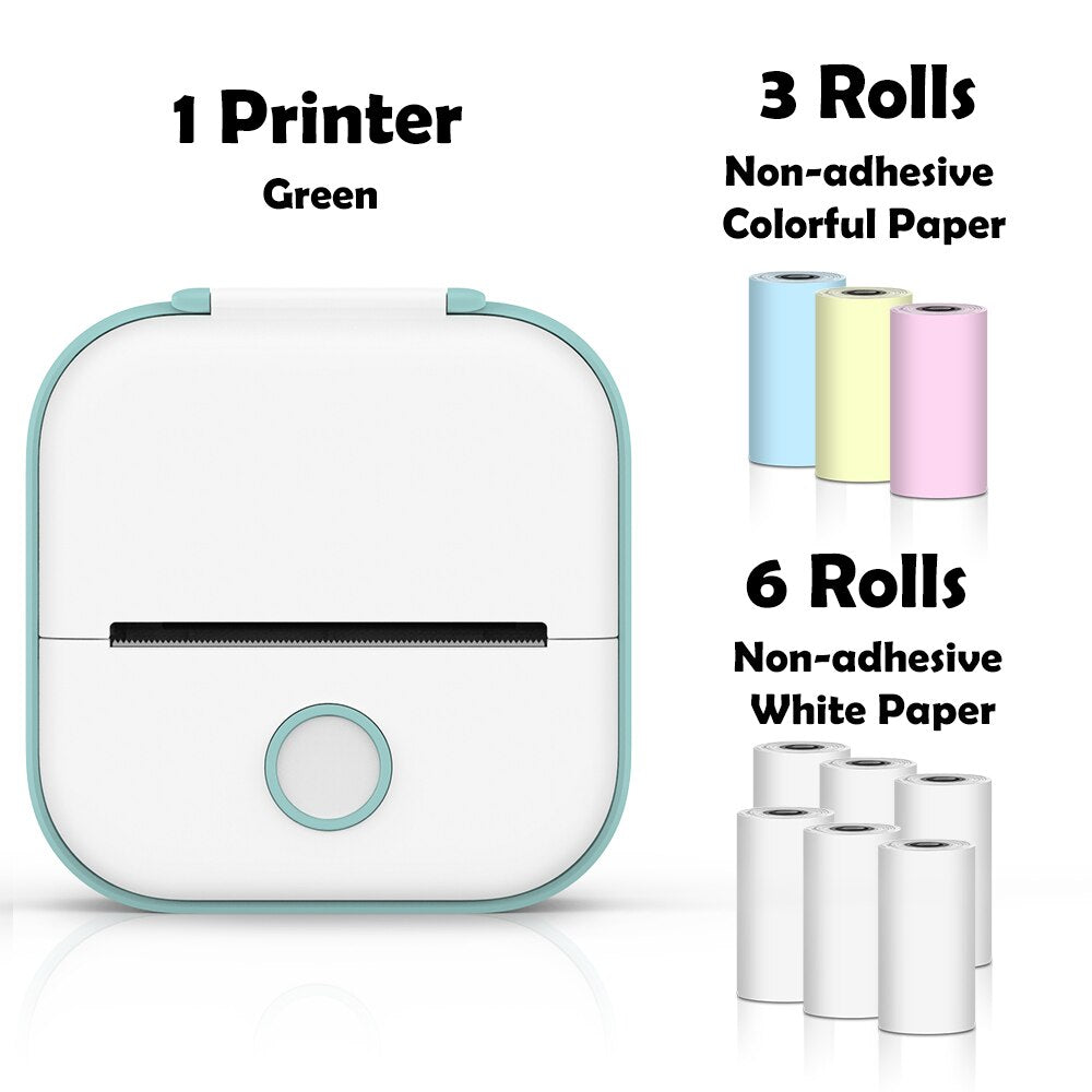 Phomemo T02 Portable Mini Wireless Thermal Pocket Printer Self-adhesive Stickers Use for DIY,Journal Sticker impresora portátil