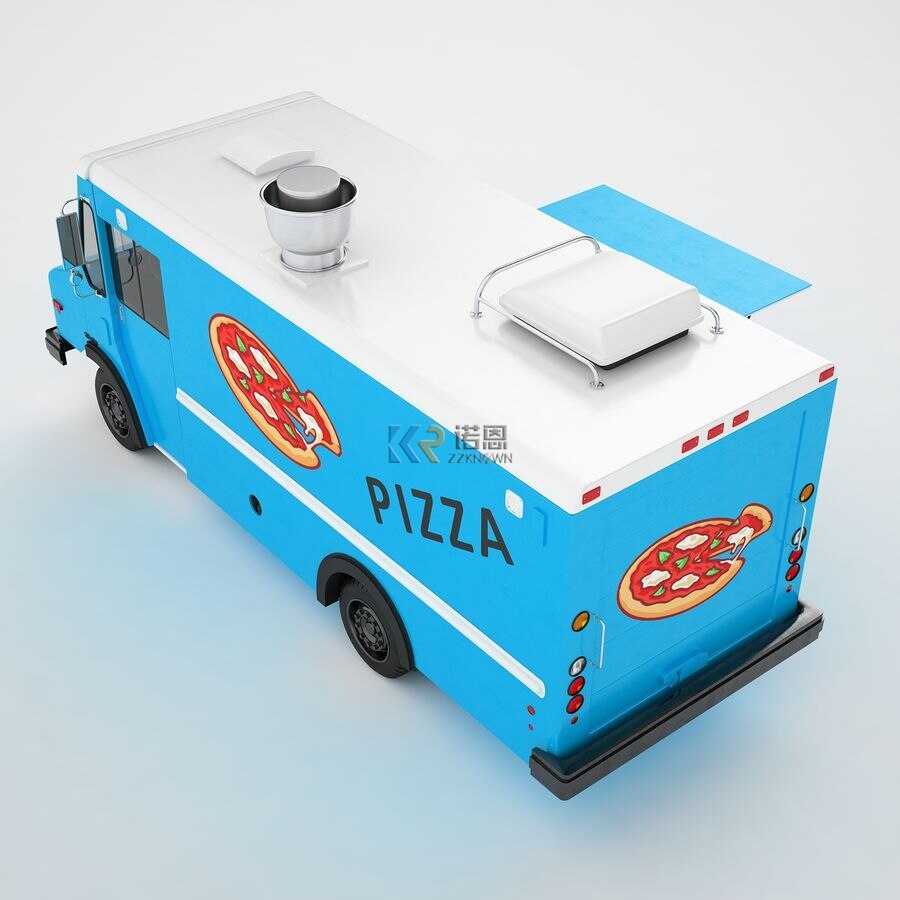 Mobile Electric Food Truck Fast Food Trailer with Full Kitchen Breakfast Snack Vending Carts for Sale USA