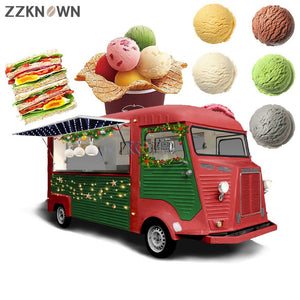 Ice Cream Coffee Van Beer Bar Hot Dog Electric Food Cart Taco Truck Mobile Kitchen Restaurant Vintage Mobile Food Truck