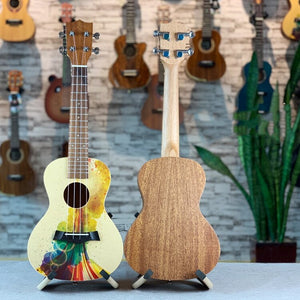 Ukulele Top Solid Acoustic Electric Concert 23 Inch No Logo Color Hawaiian Guitar Ukelele Spruce Mahogany Guitarra