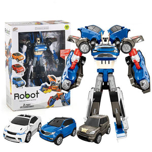 No Box 3 In 1 Transformation Robot Action Figure Toy Car Toys Cartoon Animation Model Set For Boys Birthdays Gifts