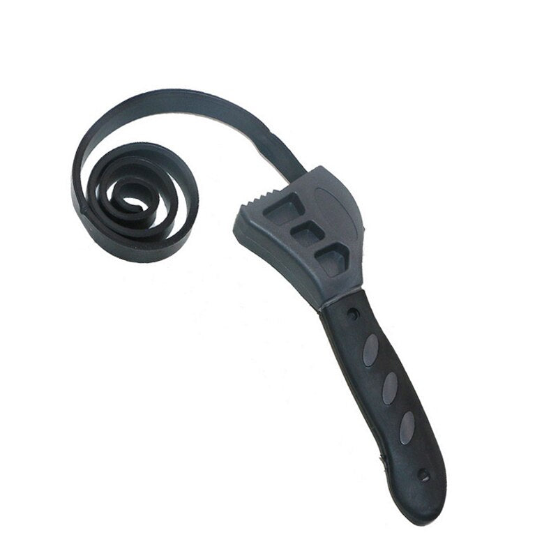 Belt Wrench Oil Filter Puller Adjustable Strap SpannerChain Jar Lids Cartridge Disassembly Tool Strap Opener Plumbing Tools