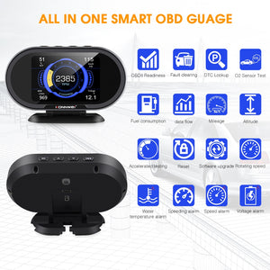 KONNWEI  KW206 OBD2 On-Board Computer Auto Car Digital Computer Display OBD 2 Scanner Fuel Consumption Water Temperature Gauge