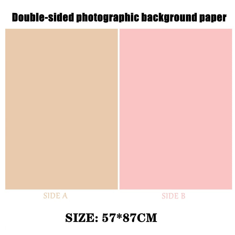 Photography Backdrops Photo Wallpaper 57*87cm 2sides Solid Color Background Paper Props For Photo Studio Shoot Product Cosmetics