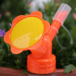 Bottle Cap Sprinker 2-IN-1 Home Garden Mini Watering Can Double Head Water Spout Bonsai Nozzle for Indoor Outdoor Seedling Plant