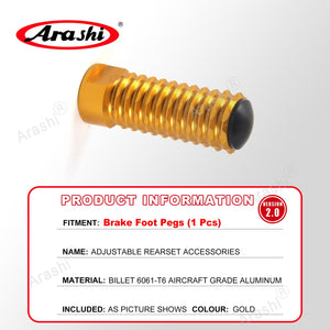 Arashi Spare Parts Adjustable Rearsets Replacement Shift Linkage Lever Gear Selector Motorcycle Footrest Spare Parts Foot Pegs