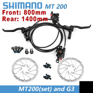 Shimano BR BL MT200 Bicycle Hydraulic Brake 800/1350/1450mm MTB Hydraulic Disc Brake Mountain Bike Upgrade MT315 Bike Parts