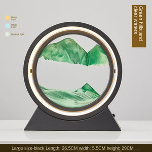 3D Hourglass LED Lamp Quicksand Moving Sand Art Sand Scene Dynamic Living Room Decoration Accessories Modern Home Decor Gift